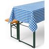 texpot Tovaglia rustica a quadretti 110 x 280 cm - Quadretti Bianchi E Blu 100% cotone stile country