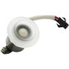 Planetitaly Mini faretto led vetro 3w segnapassi punto luce vetrato luci scale pareti gradini 230v foro incasso 30mm