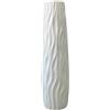 Baoblaze 58 Cm Vaso Da Terra Alto, Grande Vaso Cilindrico per Fiori Decorativo Realizzato in Pp, Vasi Moderni Da Interno Design per Fiori Secchi Alti, Rami O Composizioni Artificiali, Bianco