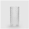 EDG Vaso Cilindro A Rombi H24 D11 Colore : Trasparente