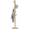 Siuwddee Attaccapanni,Attaccapanni Da Terra Appendiabiti Da Terra In Legno, Multi-Hook Hat Stand Organizer Freestandings Coat Rack, Per Cappotti Cappelli Borse, Per Ingresso,