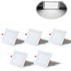 Yafido Plafoniera LED Ultra Pannello magro 12W Luci da Incasso Piazza Bianco Freddo 6500K Equivalente a 70W 960LM 220V Cartongesso Luce Non-Dimmerabile Confezione da 5