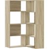 vidaXL Libreria Angolare 4Ripiani Rovere Sonoma 85x85x140cm Truciolato, libreria ad angolo, libreria, mobile porta libri, libreria a L
