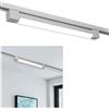 Planetitaly Faretto led per binario monofase, Faro Track, 1600 Lumen, Alta Resa Luminosa 160W, Regolazione della Luce da 3000K a 6500K, LED CCT 20W, Barra Lineare Orientabile, Luce LED Lineare (Bianco)
