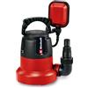 Einhell GC-SP 3580 LL Pompa immersione acque chiare fondo piatto (350 W, portata max 8000 L/h, prevalenza 7.5 m, immersione max 7m, aspirazione fino a 1 mm)