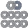 Bibemorol Set di 10 panni di ricambio per Roborock Q Revo/Qrevo S/Pro/MaxV/Master/Slim/Curve/Edge/Saros 10R/Z70 robot aspirapolvere, tamponi rotanti, lavabili