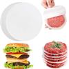 zorvixal 500 Pezzi Carta da Forno per Hamburger, 14CM Antiaderenti Carta Pergamena Rotonda, Fogli per Pressa Hamburger, Fogli di Cart Antiaderente per Hamburge, per Cheeseburger, Polpette, Padella, Barbecue