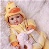 BABESIDE Reborn Bambola 43 cm Realistica con Corpo Morbido e Accessori, Bambola Bambina con Vestiti a Tema Anatroccolo, Regalo per Bambine 3+ Anni
