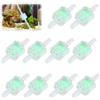 HAPPOW 10 filtri per pompa dell'acqua per acquario, filtro per tubo da 2 - 4 mm, tubo in silicone trasparente PP & PE con cartuccia filtrante in cotone composito di grado aviazione (4 mm)