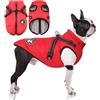 LUOWAN Cappottino Cane Taglia Piccola e Media Taglia - Cappotto Cane - Giacca Invernale Impermeabile con Imbracatura - Gilet Caldo