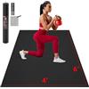 GymCope Tappetino Palestra Spesso 8mm, 183x122cm/213x152cm Tappetino Yoga Mat Grande Antiscivolo, PVC Materassino Tappeto Palestra Pilates Alta Densità per Fitness Sport Gym Allenamento a Casa