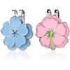 lasuroa 2 Pezzi Segnapalla da Golf Magnetico & Clip per Cappello, a Forma di Fiore Set Segnapalla Golf con Magnete Forte Clip Cappello Accessori per Uomini Donne Decorazioni Borsa (Blu, Rosa)