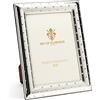 SEC OF FLORENCE 7231/18x24 Cornice Portafoto in Argento Massiccio 925 con Retro in Legno Mogano