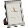 SEC OF FLORENCE 7314/13x18 Cornice Portafoto in Argento Massiccio 925 con Retro in Legno Mogano