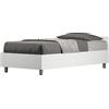 BS COM Letto singolo senza rete 80x190 bianco frassino