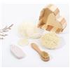 Terra Touch TERRA TOUCH Spa Gift Set - Kit benessere da 5 pezzi in una scatola di legno a forma di cuore - Spazzola, spugna naturale, pietra pomice e accessori