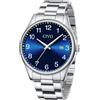 CIVO Orologio Uomo Acciaio Inossidabile: Analogico Quarzo Moda Orologi - Impermeabile Sportivo Facile Lettura con Grande Numeri Blu