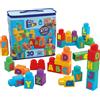 TOYS ONE Mega Block HRR60 Imparare l'alfabeto Set di 30 blocchi da costruzione