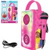 Lexibook, Barbie, Altoparlante Bluetooth® senza fili con microfono, Effetti luminosi multicolori, Slot per scheda SD/TF, Batteria ricaricabile, Rosa, BTP185BBZ