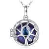 EUDORA Harmony Ball Collana Chiama Angeli Gravidanza con Albero della Vita, CZ con Collana con Ciondolo Medaglione a Forma di Carillon Musicale per Donna, Regalo di Gioielli, Catena da 76 cm e 114 cm