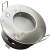 Planetitaly Porta faretto incasso box doccia bagno turco sauna barca yatch stagno IP65 compatibile con tutte le lampade GU10 GU5.3 230V 12V foro incasso consigliato 70mm