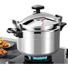 QIAKEFE Pentole a pressione 3L/7L/9L/11L/15L,Pentole a pressione professionali in alluminio con sistema di coperchio a chiusura sicura, doppio manico, per tutti i giorni in cucina, multicooker (3L)