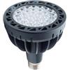 Planetitaly Lampada E27 35W luce LED 3150 lumen resa 315W lampadina PAR30 230V colore Nero (6000K)