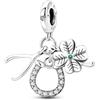 Hapour Ciondoli in Argento Sterling 925 per Bracciali Collane, Carino Moda Amore Cuore Ciondola Ciondoli Perline Gioielli Regalo per Donne Amici di Famiglia