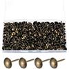 Yibaijia 320 Pezzi Chiodini per Tappezzeria, Chiodi per Tappezzeria, Puntine per Mobili Decorativi Antichi, Perni per Pannelli a Pressione Perni per Sedie, Foto, Moquette, Disegno - 11x17 mm/Bronzo