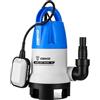 DEKO Pompa sommergibile portatile 400W 8000L/H Pompa acqua pulita/sporca Piscina Vasca da giardino Scarico per laghetto con interruttore a galleggiante e cavo lungo 10 m Blu