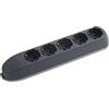 BTICINO Ciabatta Multipresa Senza Cavo 5 Posti, 5 Prese Polivalenti (Schuko 10/16A e Bipasso), Compatibile con Tutte le Spine (Standard Tedesco/Italiano), Salvaspazio, Robusta e Professionale, Nero