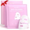 ulluxe Maschera Viso Deep Collagen, Maschera Viso Idratante Notturna in Idrogel con Collagene a Basso Peso Molecolare per Elasticità, Rassodamento, Lifting e Riduzione Pori, Preferito Dalla Bellezza Coreana