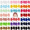 choicbaby 40pcs 3 pollici neonate fiocchi cravatte per capelli fascia elastica titolare coda di cavallo accessori per bambini piccoli