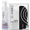 St. Moriz - Mousse autoabbronzante professionale + set applicatore premium (scuro)