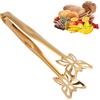 Tissting Pinze da Cucina, Pinze Versatili per Servire Oro Acciaio Inossidabile, Pinze per Pane Dolci Forma di Farfalla Pinza da Chef per Decorare Cibi Cucinare Barbecue Cuocere Forno (Oro, 25,2x5 cm)