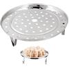 HAOBIN 22 Cm Supporto Per La Cottura A Vapore Cottura Del Ripiano Rotondo Steamer Rack Sottopentola Vapore Vassoio Cestelli Per Cottura A Vapore Adatto Per Cucinare E Cuocere In Cucine Familiari