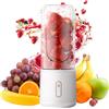Fesatccoz Miscelatore portatile da 500 ml, piccolo frullatore per frullato personale, estrattore di frutta e verdura con 12 lame per viaggi all'aperto