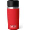 YETI Rambler Travel Bottle, Vacuum Insulated Stainless Steel Coffee Flask with Leakproof Hotshot Commuter Cap, Rescue Red, 12 oz (355 ml)