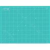 La Canilla Tappetino di Taglio Autorigenerante A2 (60x45 cm - 24x18) Tappeto Piano Antitaglio Grande per Cucito, Patchwork Modellismo | Cutting Mat Contrassegnato in Centimetri e Pollici