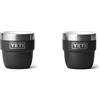 YETI Rambler Espresso Cup, Vacuum Insulated Stainless Steel Stackable Cup, Black, 2 Pack 4 oz (118 ml)