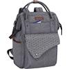 KROSER Zaino Elegante per Laptop 15,6 Pollici - Scolastico con Porta di Ricarica USB, Impermeabile in Nylon per Donne e Uomini - Moda, Viaggi, Affari - Grigio
