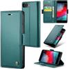Rerzoiro Cover per iPhone 7 Plus/iPhone 8 Plus Custodia Portafoglio [Blocco RFID] Premium Pelle PU Wallet Case Flip Libro con Porta Carte Slot Flip Case per iPhone 7 Plus/iPhone 8 Plus, Blu-verde