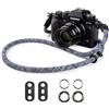 VOVMOEYA Tracolla Fotocamera Corda,Cinghia per Fotocamera Corda per Fujifilm X100V XT5 Nikon ZFC Z30 Z50 Canon EOS R6 R10 R50 Sony A6000 A6400 A7 IV Fotocamera Tracolla - Nero mimetico
