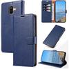 KKEIKO Cover per Samsung Galaxy A8 2018, Antiurto Custodia in PU Pelle con Slot per Porta Carte, Magnetico Protettiva Cover per Samsung A8 2018, Blu