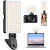 CIYYFVA Luce per Foto Portatile, 2700K-6500K Luce Selfie per Telefono, CRI 95+ Luce Fotografica con 3 Modalità e 10 Livelli di Luminosità per Telefono, iPad, Laptop, Fotocamera