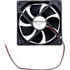 JZK Ventola 12025 DC 12 cm, silenziosa, doppia ventola idraulica con cuscinetti a sfera, 120 mm, senza spazzole per gelatiera, termoventilatore, radiatore, ventola per PC, 120 x 25 mm