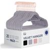 Blumtal Grucce Appendiabiti in Velluto, Grucce Vellutate, Grucce Salvaspazio nell'Armadio, Appendini Salvaspazio con Gancio Rotante 360°, Stampelle Armadio per Pantaloni, Rosa, 20 Pezzi