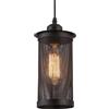 Lywins Lampadario Sospensione Industriale - Nero, Design Moderno con Gabbia in Ferro, Ideale per Cucina/Bar/Isola/Sala da Pranzo, 1 Luce, Stile Vintage