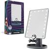 Disney The Nightmare Before Christmas - Specchio da tavolo a LED con vassoio portagioie, colore: Grigio