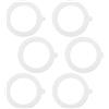 Molain 6 guarnizioni in gomma per barattoli di vetro, guarnizioni di ricambio ermetiche in silicone per barattoli, guarnizione in gomma ermetica a prova di perdite, 9,4 cm (bianco)